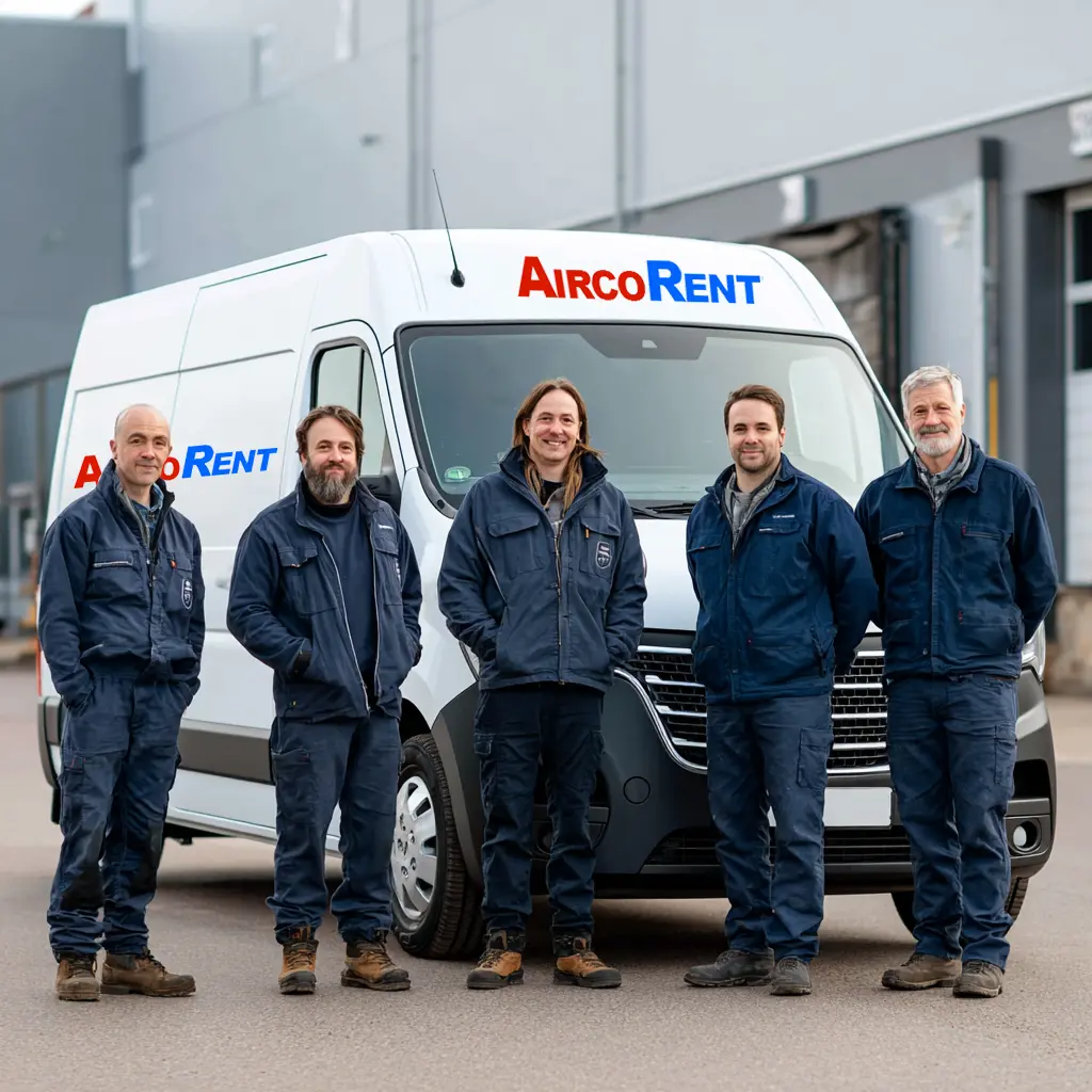 team-aircorent team Aircorent staat klaar voor elke klus zodat het snel weer koel is.